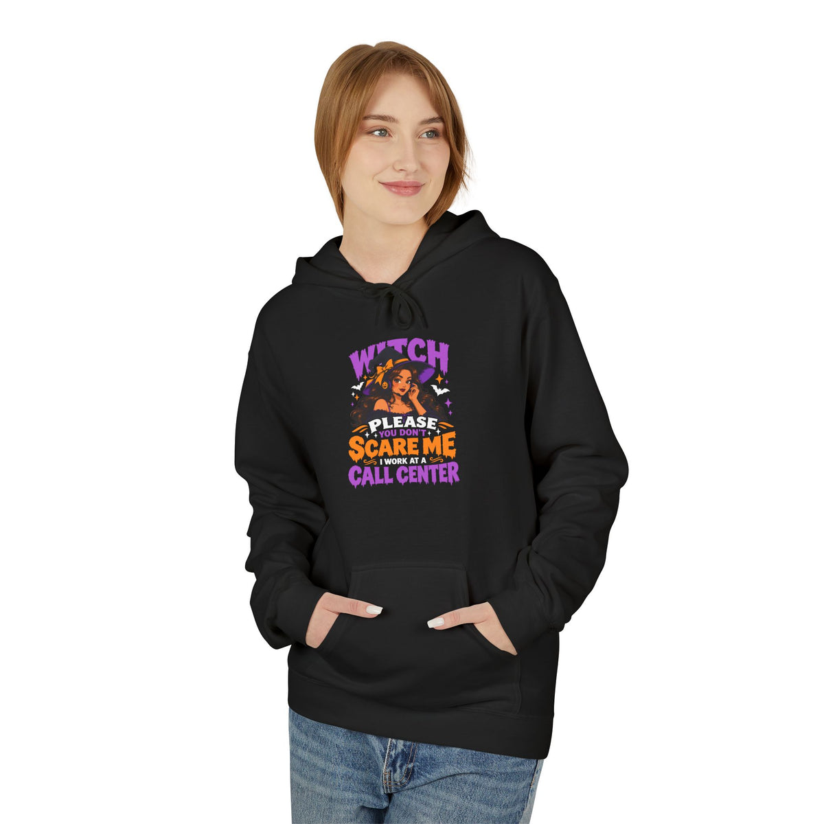 Witch Please You Don't Scar me Unisex Midweight Softstyle Fleece Hoodie