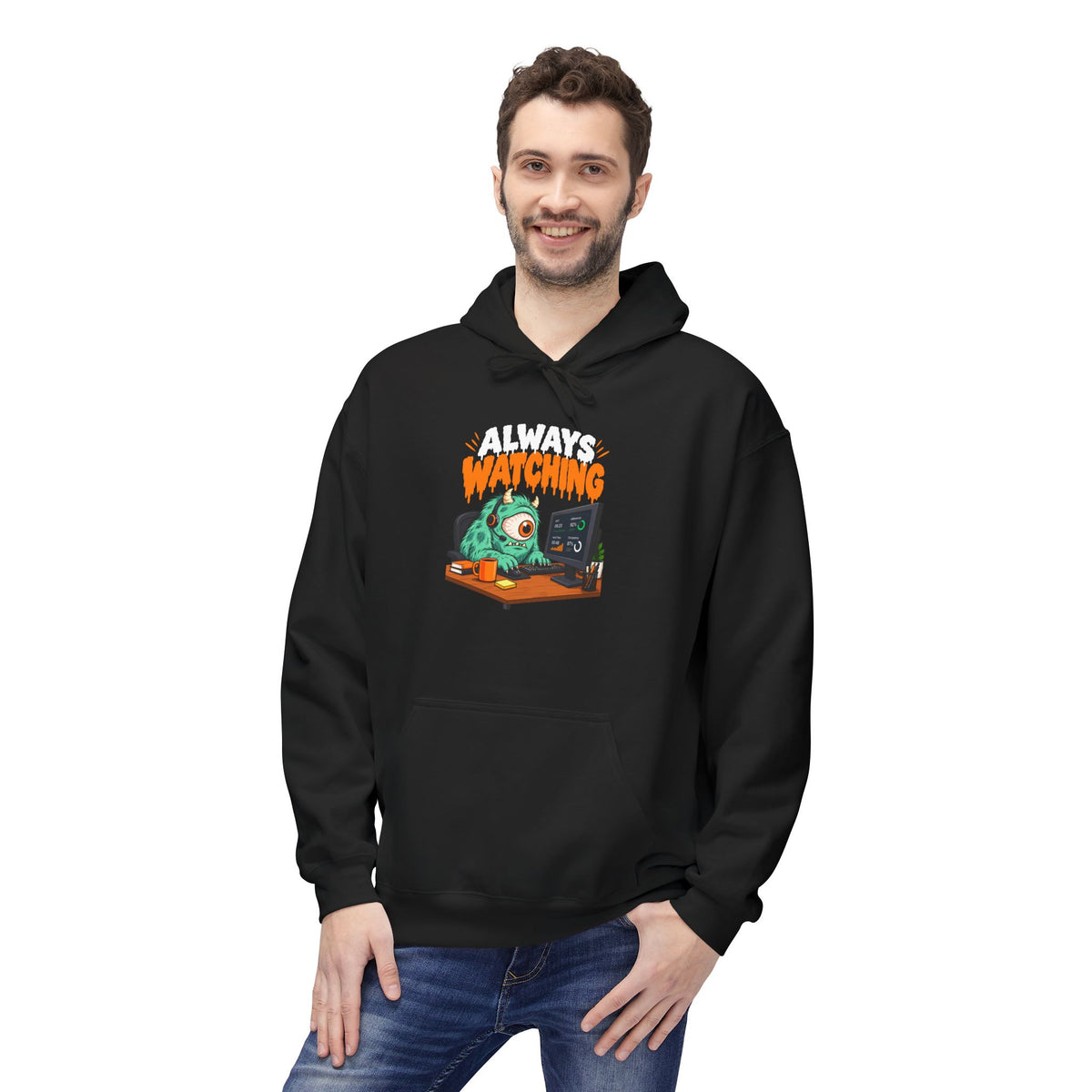 Always Watching Unisex Midweight Softstyle Fleece Hoodie