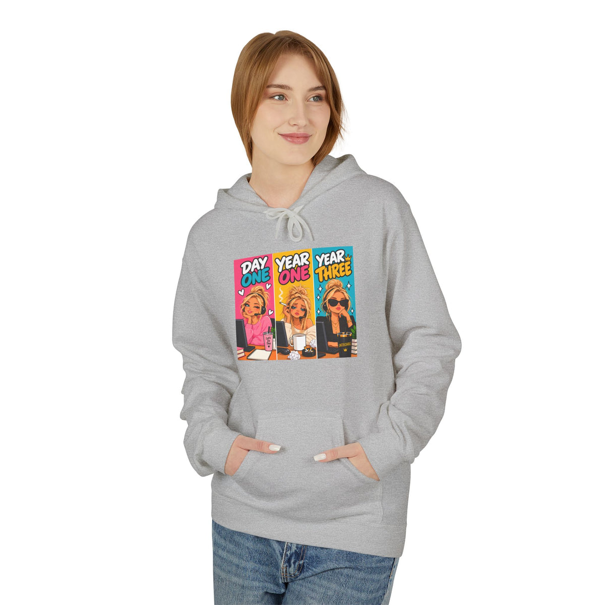 Day One Year One Year Three Unisex Midweight Softstyle Fleece Hoodie
