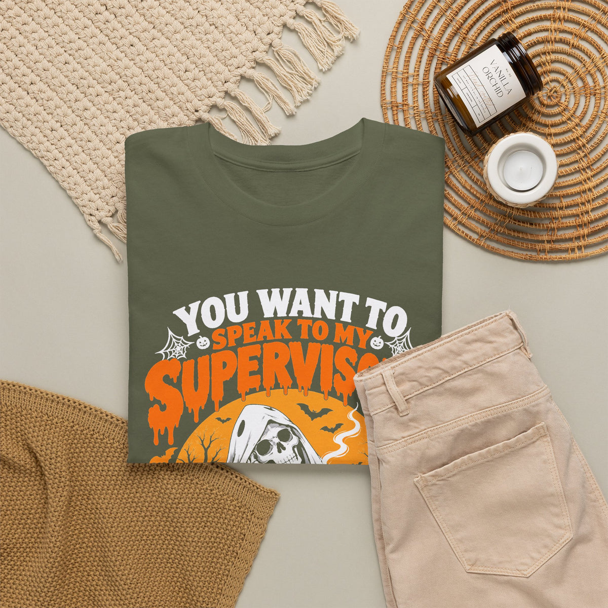You want to speak to my supervisor? Halloween Queue Graphic Tee