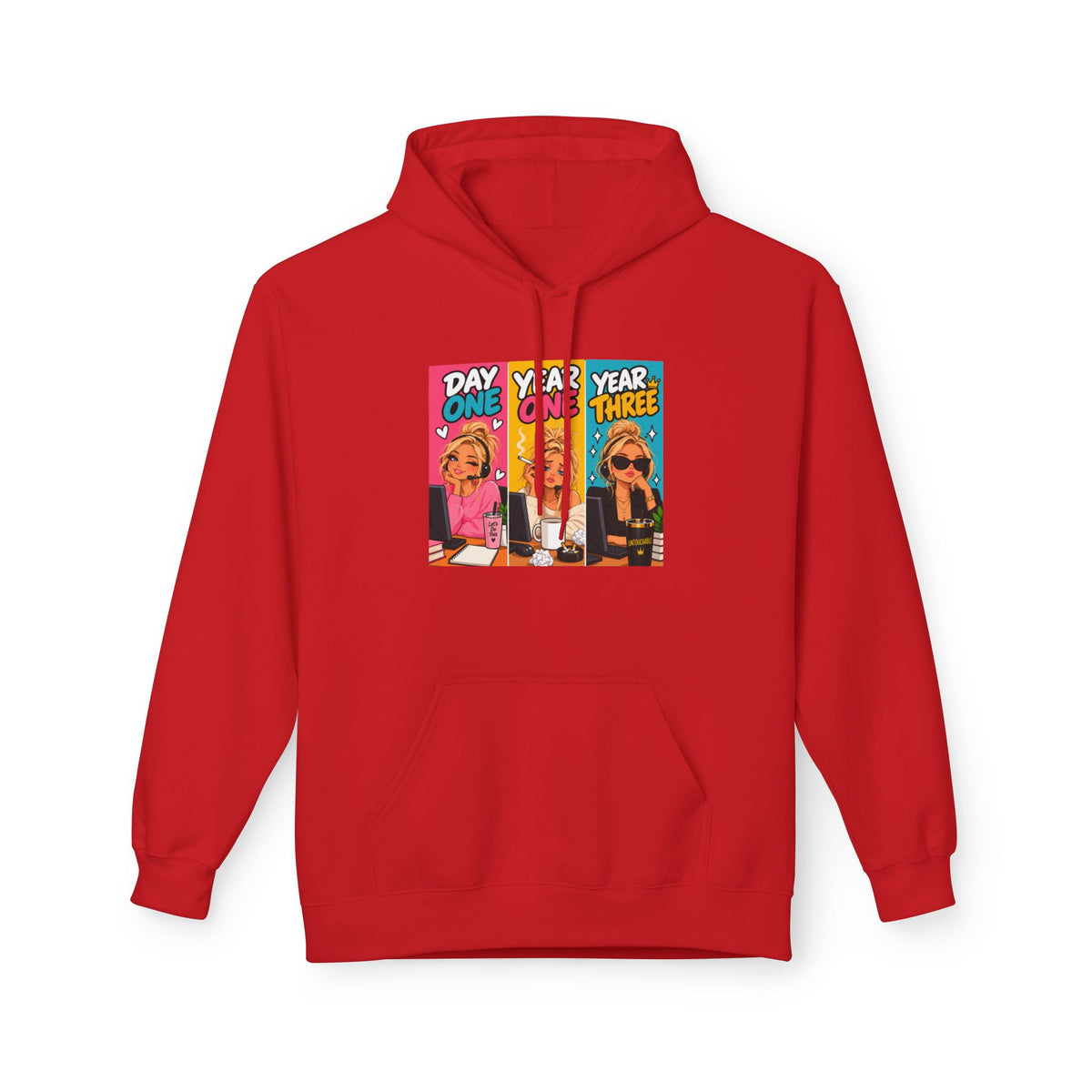 Day One Year One Year Three Unisex Midweight Softstyle Fleece Hoodie