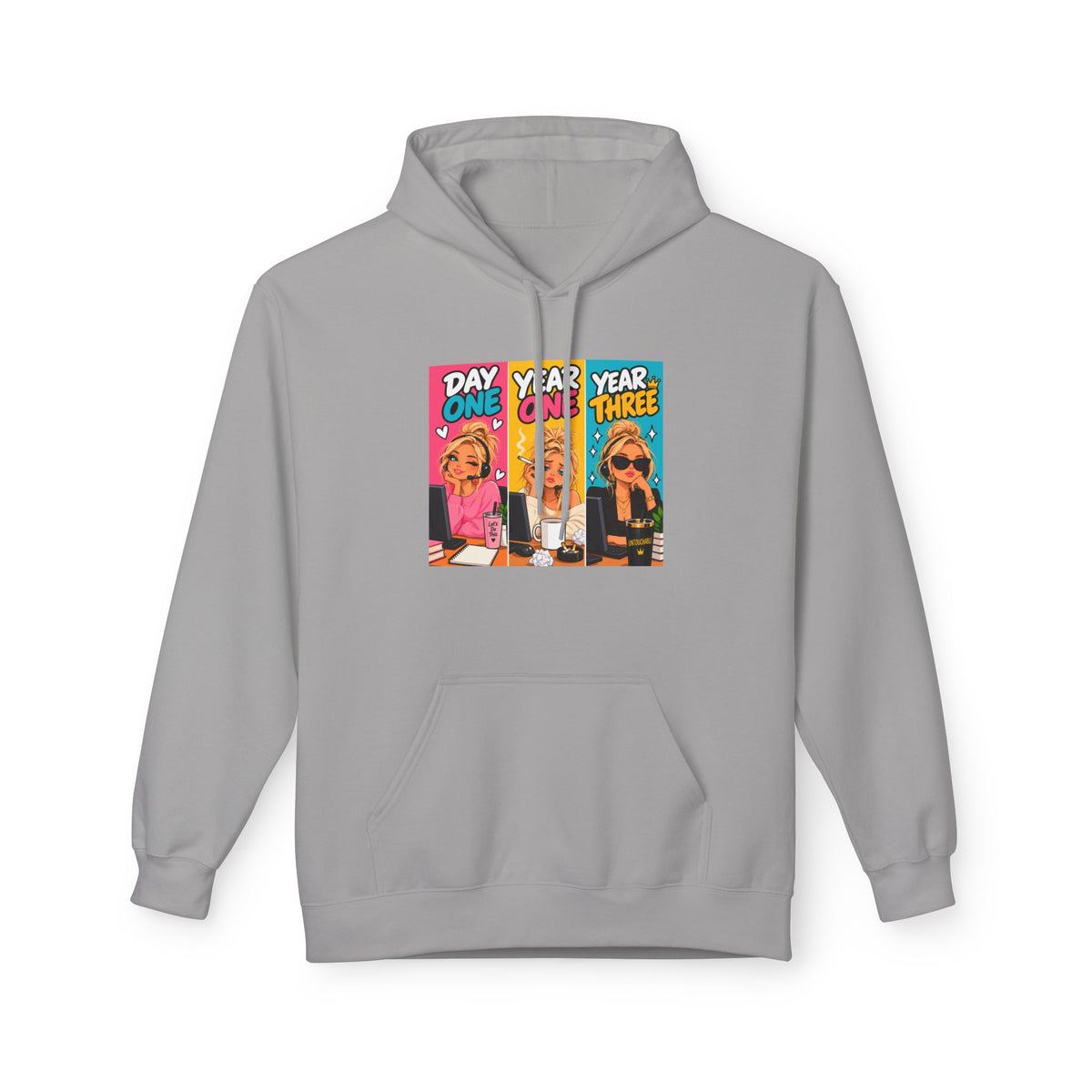Day One Year One Year Three Unisex Midweight Softstyle Fleece Hoodie