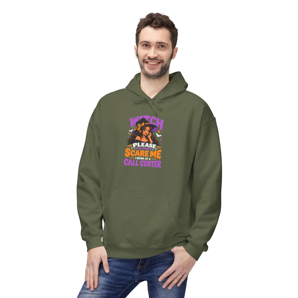 Witch Please You Don't Scar me Unisex Midweight Softstyle Fleece Hoodie