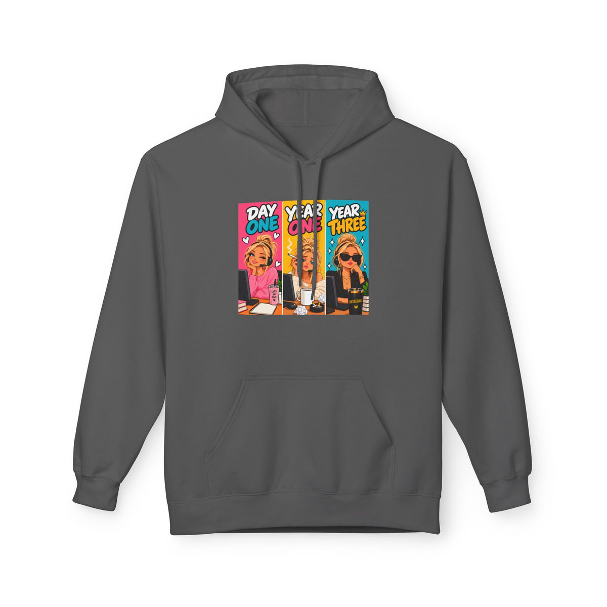 Day One Year One Year Three Unisex Midweight Softstyle Fleece Hoodie