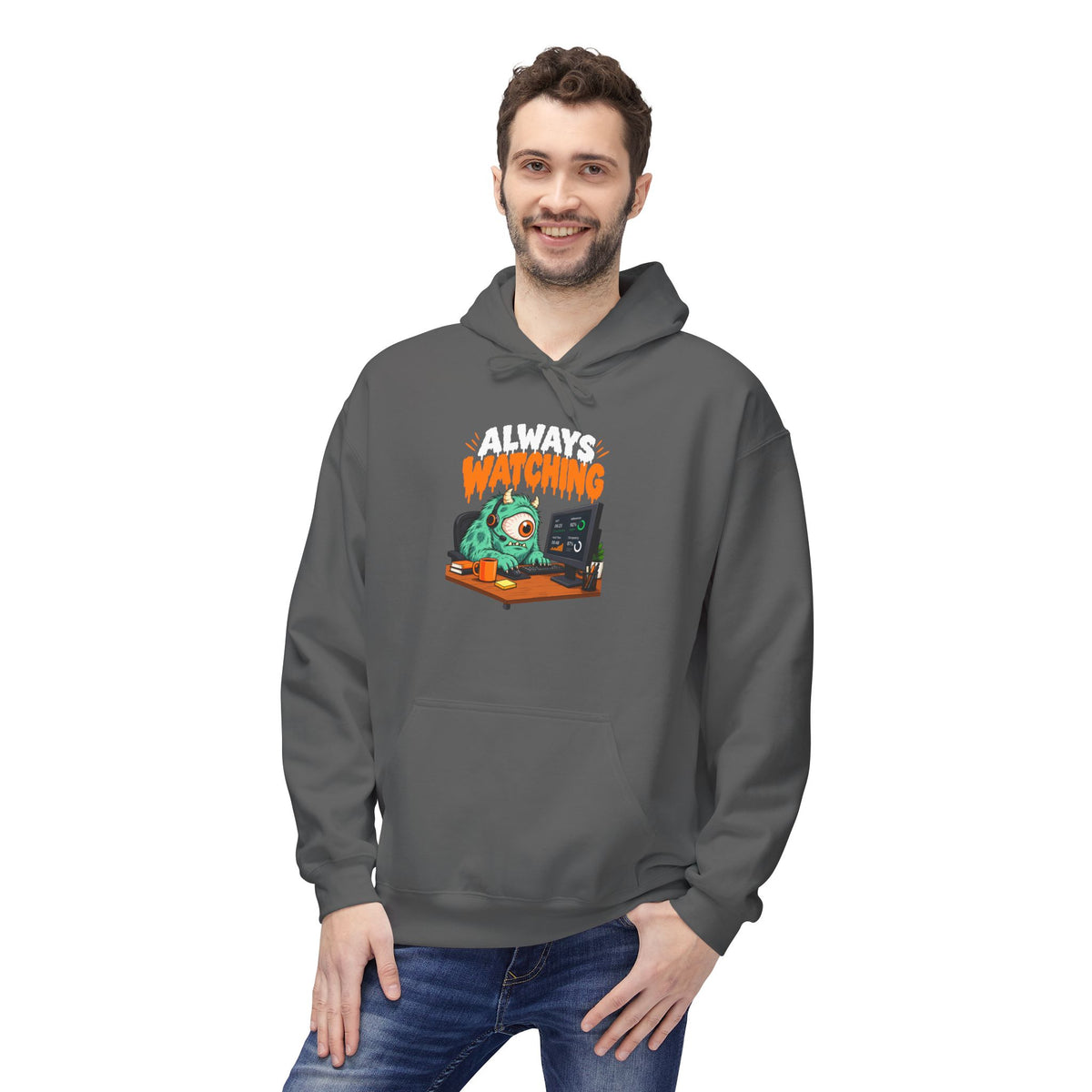 Always Watching Unisex Midweight Softstyle Fleece Hoodie