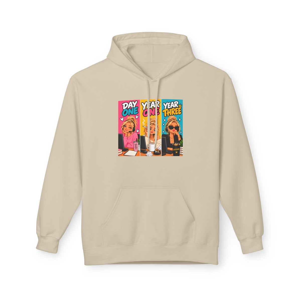 Day One Year One Year Three Unisex Midweight Softstyle Fleece Hoodie