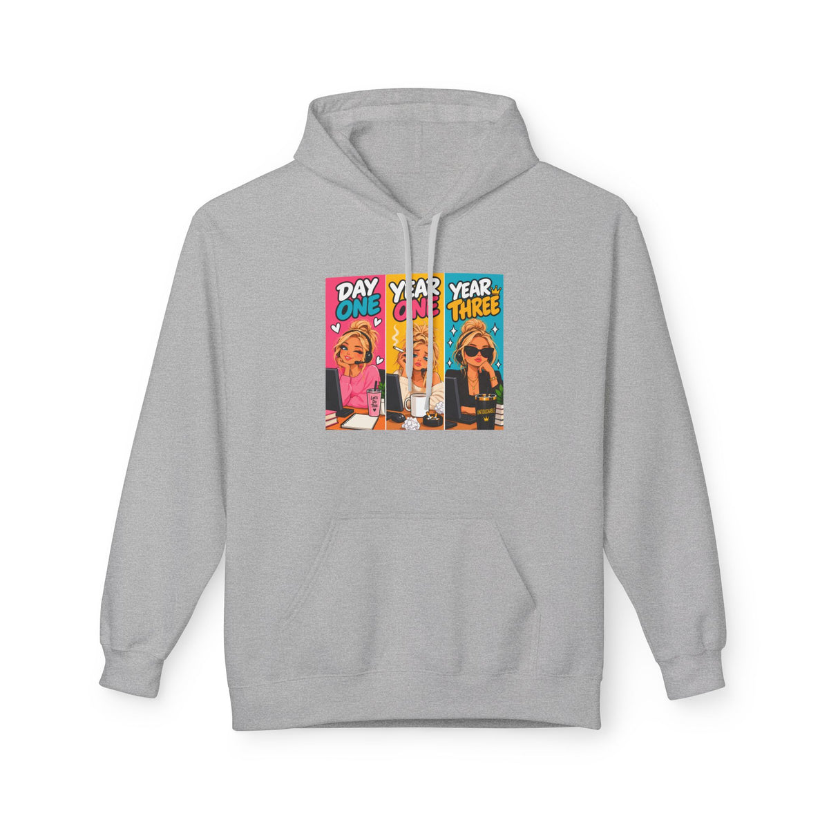 Day One Year One Year Three Unisex Midweight Softstyle Fleece Hoodie