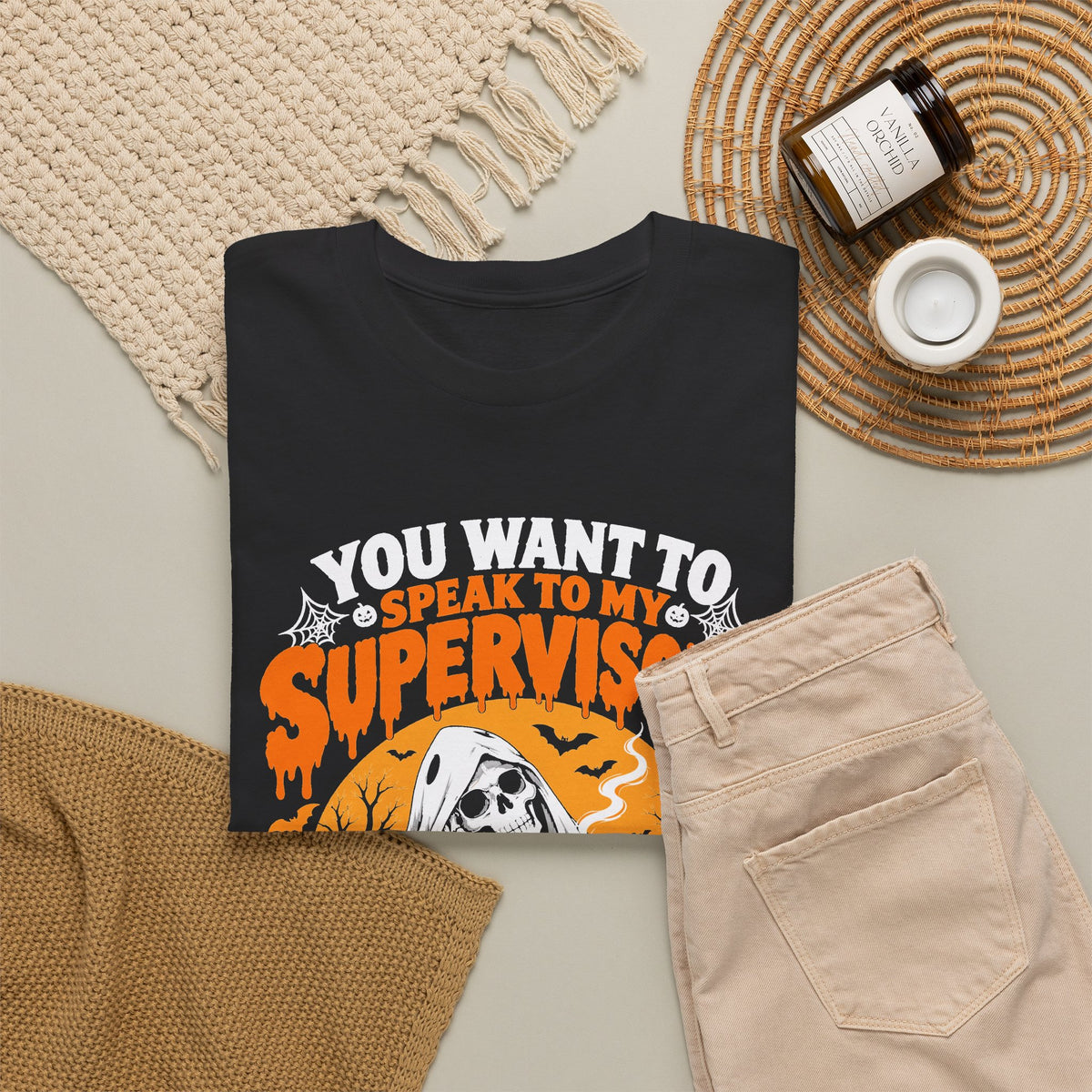 You want to speak to my supervisor? Halloween Queue Graphic Tee