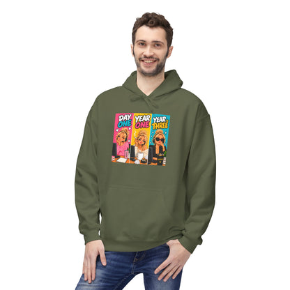 Day One Year One Year Three Unisex Midweight Softstyle Fleece Hoodie