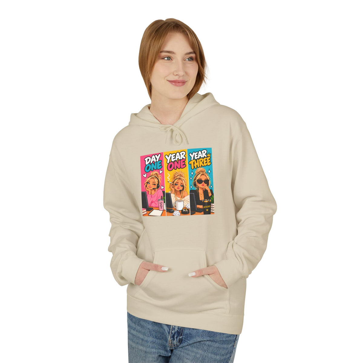 Day One Year One Year Three Unisex Midweight Softstyle Fleece Hoodie