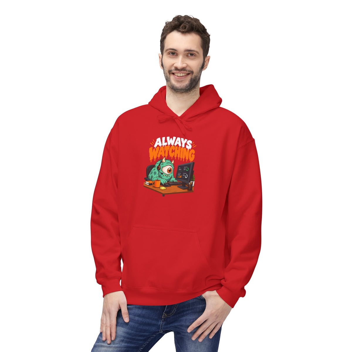 Always Watching Unisex Midweight Softstyle Fleece Hoodie
