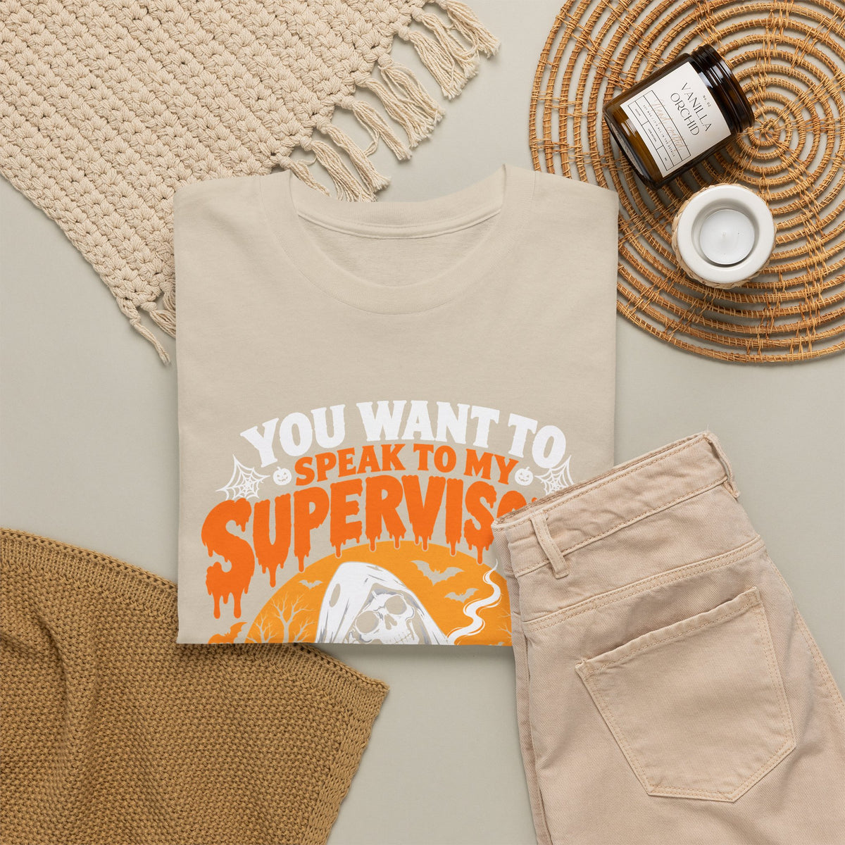 You want to speak to my supervisor? Halloween Queue Graphic Tee
