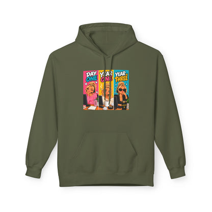 Day One Year One Year Three Unisex Midweight Softstyle Fleece Hoodie
