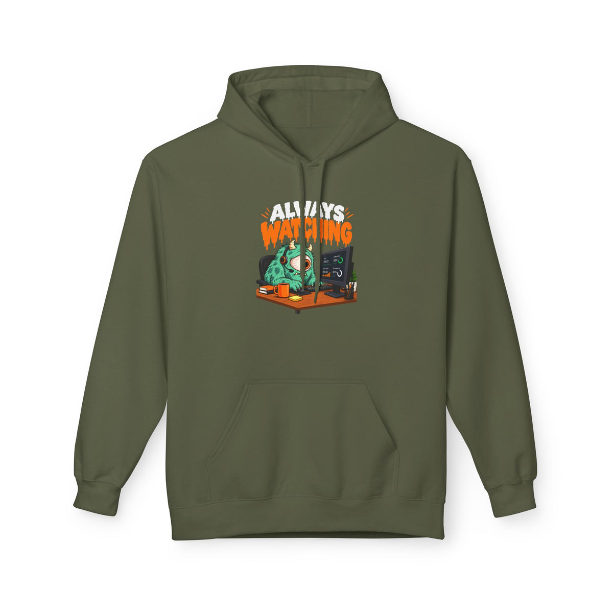 Always Watching Unisex Midweight Softstyle Fleece Hoodie